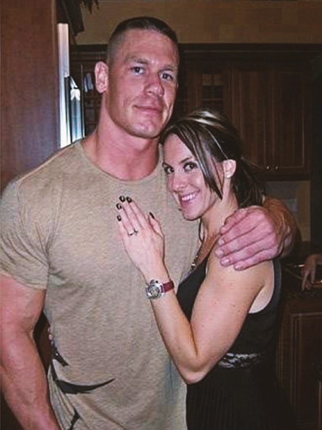 John Cena and Elizabeth Huberdeau 