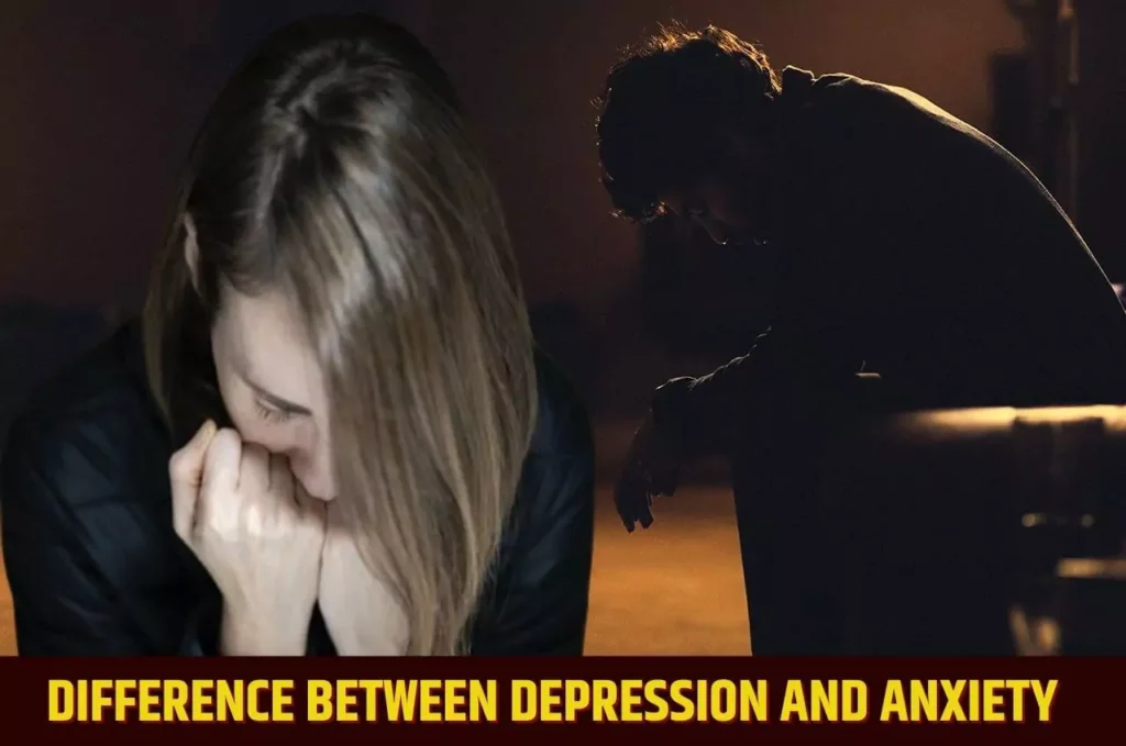 difference between depression and anxiety